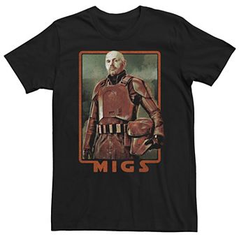 Men's Star Wars: The Mandalorian Miggs Portrait R15 Tee