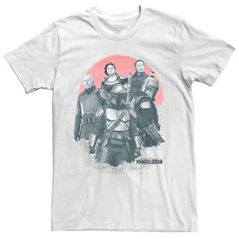 Men's Star Wars: The Mandalorian Group Shot Red Sun R15 Tee