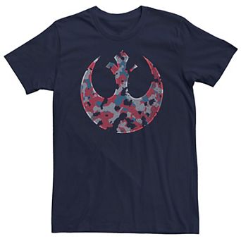 Men's Star Wars Camo Rebel Crest Logo Tee