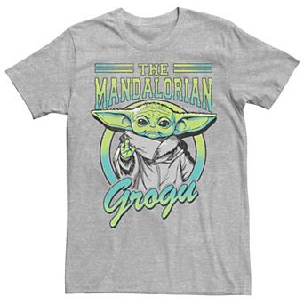 Men's Star Wars: The Mandalorian Grogu Logo Portrait Tee