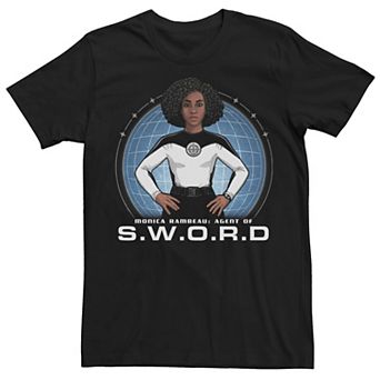Men's Marvel WandaVision Sword Hero Poster Tee