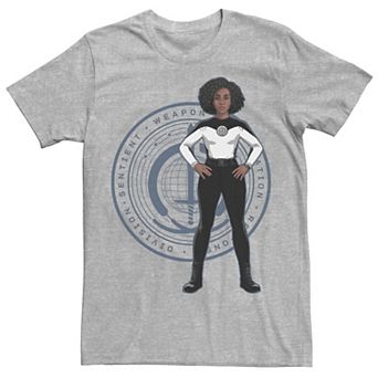 Men's Marvel WandaVision Rambeau Badge Logo Poster Tee