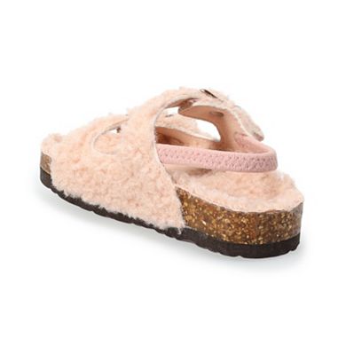 Jumping Beans® Magnetizing Toddler Girls' Faux-Fur Slide Sandals