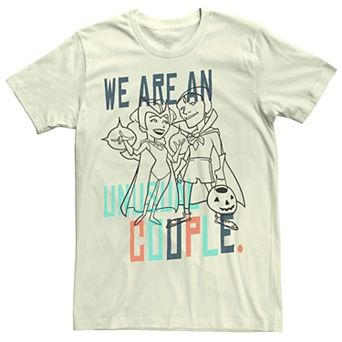 Men's Marvel WandaVision Halloween We Are An Unusual Couple Tee