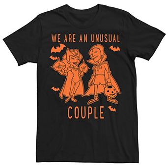 Men's Marvel WandaVision Halloween An Unusual Couple Portrait Tee