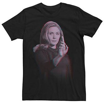 Men's Marvel WandaVision Wanda Television Glitch Portrait Tee