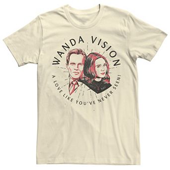 Men's Marvel WandaVision A Love Like You've Never Seen Logo Tee