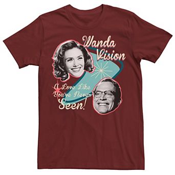 Men's Marvel WandaVision Wanda & Vision Retro Love Tee