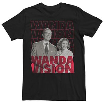 Men's Marvel WandaVision Text Stack Portrait Tee