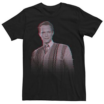 Men's Marvel WandaVision Vision Television Glitch Portrait Tee