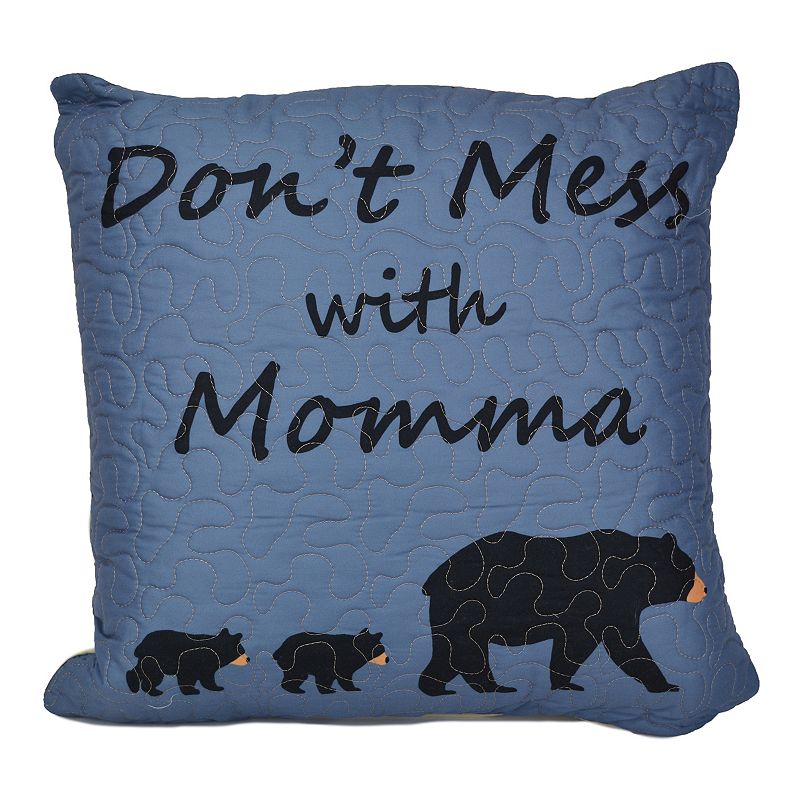Donna Sharp Momma Bear Throw Pillow, Multicolor, Fits All
