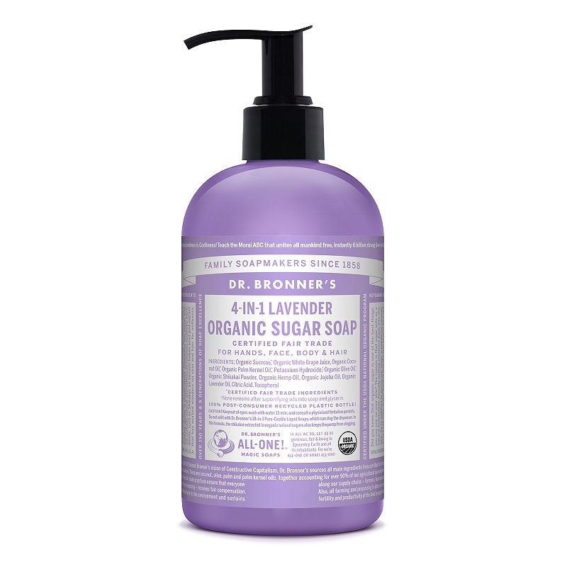 UPC 018787950012 product image for Dr. Bronner Organic Pump Soap - Lavender, Size: 12 Oz, Multicolor | upcitemdb.com