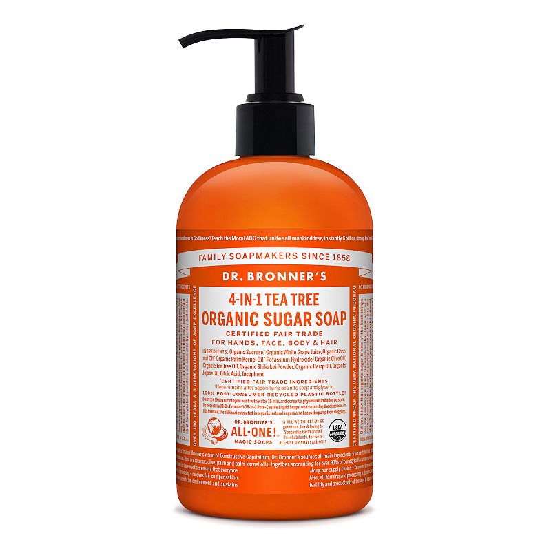 UPC 018787960035 product image for Dr. Bronner Organic Pump Soap - Tea Tree, Size: 24 Oz, Multicolor | upcitemdb.com