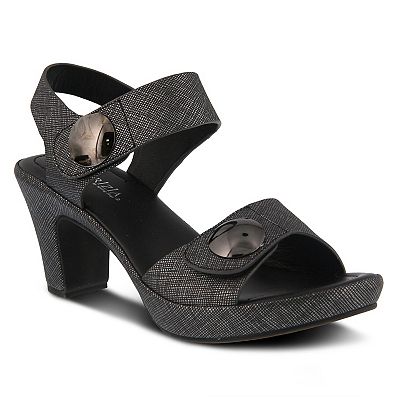 charcoal grey dress sandals Mauri Catania 53126 Charcoal Grey Genuine Body Alligator/Calf Dress 8.5 / EE main image 0