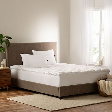 Serta Down Antimicrobial Illusion Pillowtop Mattress Topper