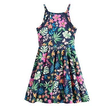 Girls 4-12 Sonoma Goods For Life Halter Trim Dress