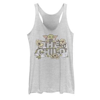 Juniors' Star Wars Vintage Flower Child Graphic Tank Top