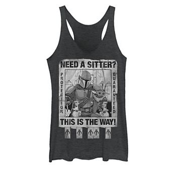 Juniors' Star Wars Protection Guaranteed Poster Graphic Tank Top
