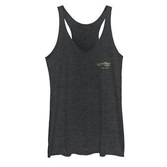 Juniors' Star Wars The Child Pocket Card Graphic Tank Top