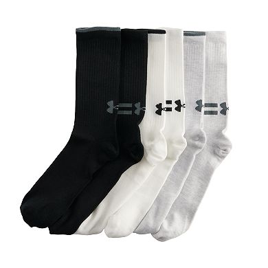 Men's Under Armour 6-pack Essential Lite Crew Socks