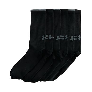 Men's Under Armour 6-pack Essential Lite Crew Socks