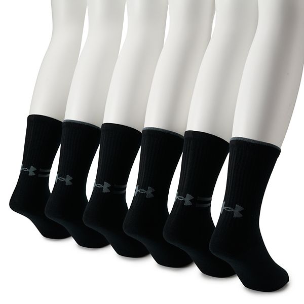 Men's Under Armour 6-pack Essential Lite Crew Socks