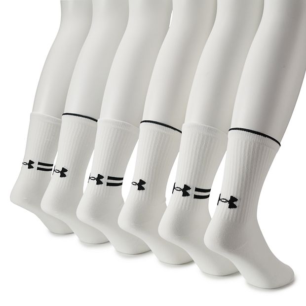 Men's Under Armour 6-pack Essential Lite Crew Socks