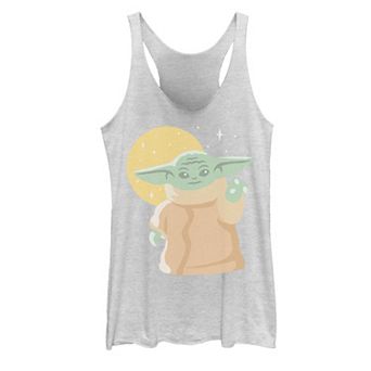 Juniors' Star Wars The Child aka Baby Yoda Minimalist Sunset Graphic Tank Top