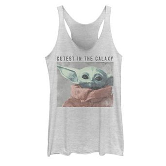 Juniors' Star Wars The Child aka Baby Yoda Galaxy's Cutest Graphic Tank Top
