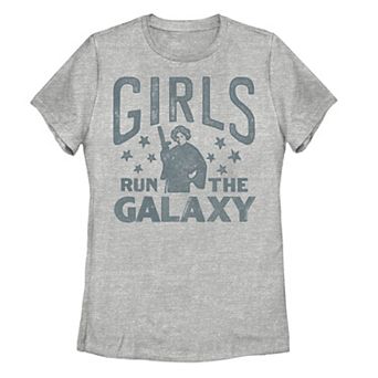 Juniors Star Wars Princess Leia Girls Run The Galaxy Tee