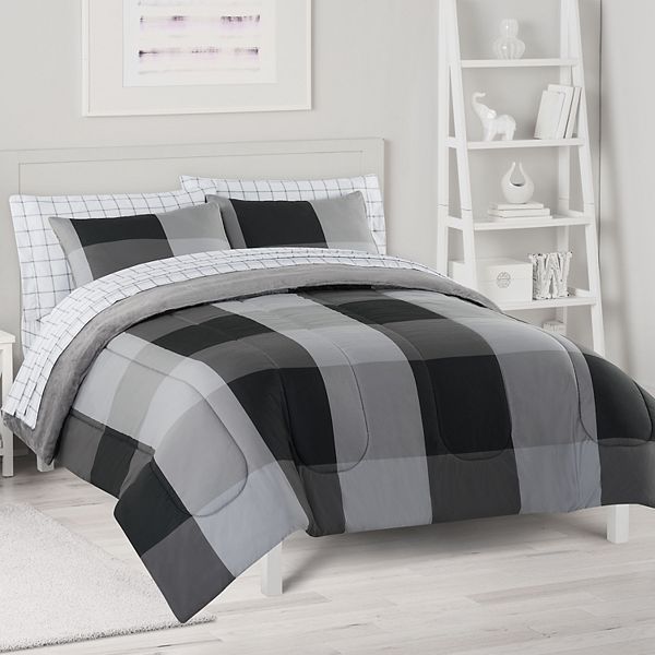 Buffalo Plaid Reversible Comforter Set, Kohls Bedding Sets Twin Xl