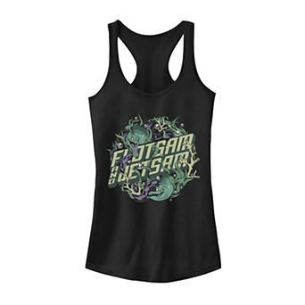Disney's The Little Mermaid Flotsam & Jetsam Juniors' Seaweed Portrait Logo Tank Top