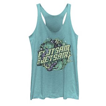 Disney's The Little Mermaid Flotsam & Jetsam Juniors' Seaweed Portrait Logo Tank Top