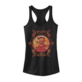 Disney's Mulan Mushu Juniors' Traditional Art Circle Portrait Tank Top