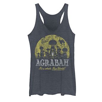 Disney's Aladdin Genie Visit Agrabah Palace Vintage Juniors' Racerback Tank Top