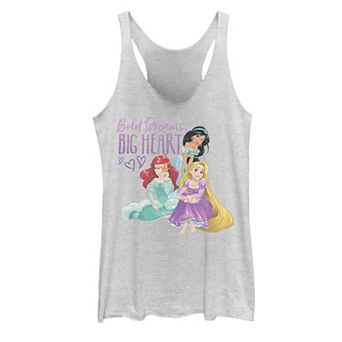 Juniors Disney Princesses Bold Dreams Big Heart Tank Top