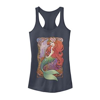 Disney's The Little Mermaid Juniors' Vintage Portrait Poster Graphic Tank Top
