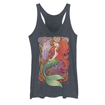 Disney's The Little Mermaid Juniors' Vintage Portrait Poster Graphic Tank Top