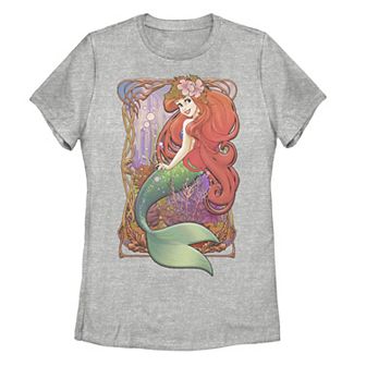 Disney's The Little Mermaid Juniors' Vintage Portrait Poster Graphic Tee