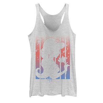 Disney's Aladdin Jasmine Profile Outline Juniors' Graphic Tank Top