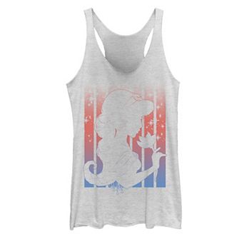 Disney's Aladdin Jasmine Profile Outline Juniors' Graphic Tank Top