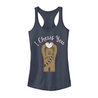 Juniors' Star Wars Valentine's I Chews You Chewbacca Tank Top