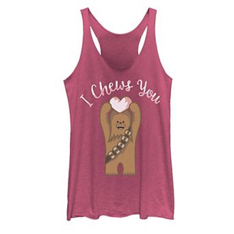 Juniors' Star Wars Valentine's I Chews You Chewbacca Tank Top
