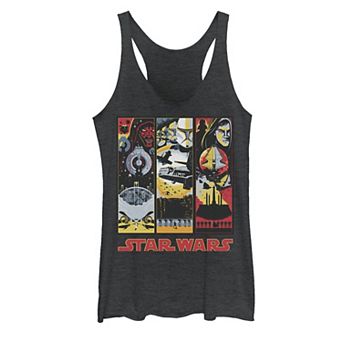 Juniors' Star Wars Maul Trooper Anakin Retro Panels Tank Top