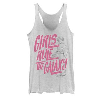 Juniors' Star Wars Princess Leia Girls Rule The Galaxy Tank Top