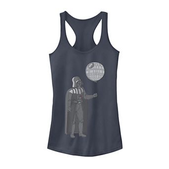 Juniors' Star Wars Darth Vader Death Star Balloon Tank Top