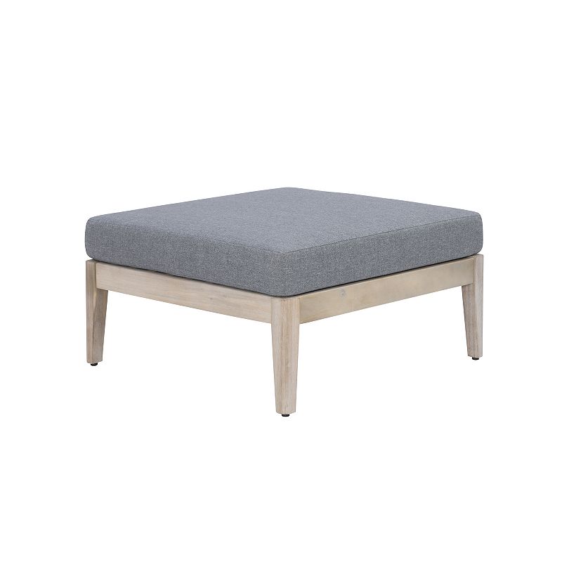 Linon Summerlyn Ottoman, Natural