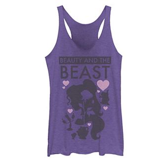 Juniors' ©Disney Beauty and the Beast Belle Silhouette Graphic Tank Top