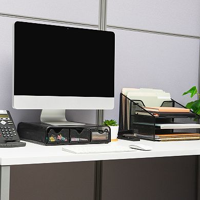 Mind Reader Monitor Stand and Desk Organizer
