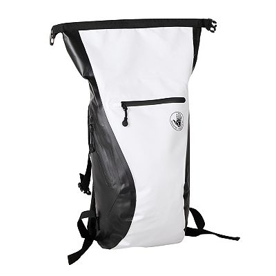 Body Glove Advenire Waterproof Vertical Roll Top Backpack White